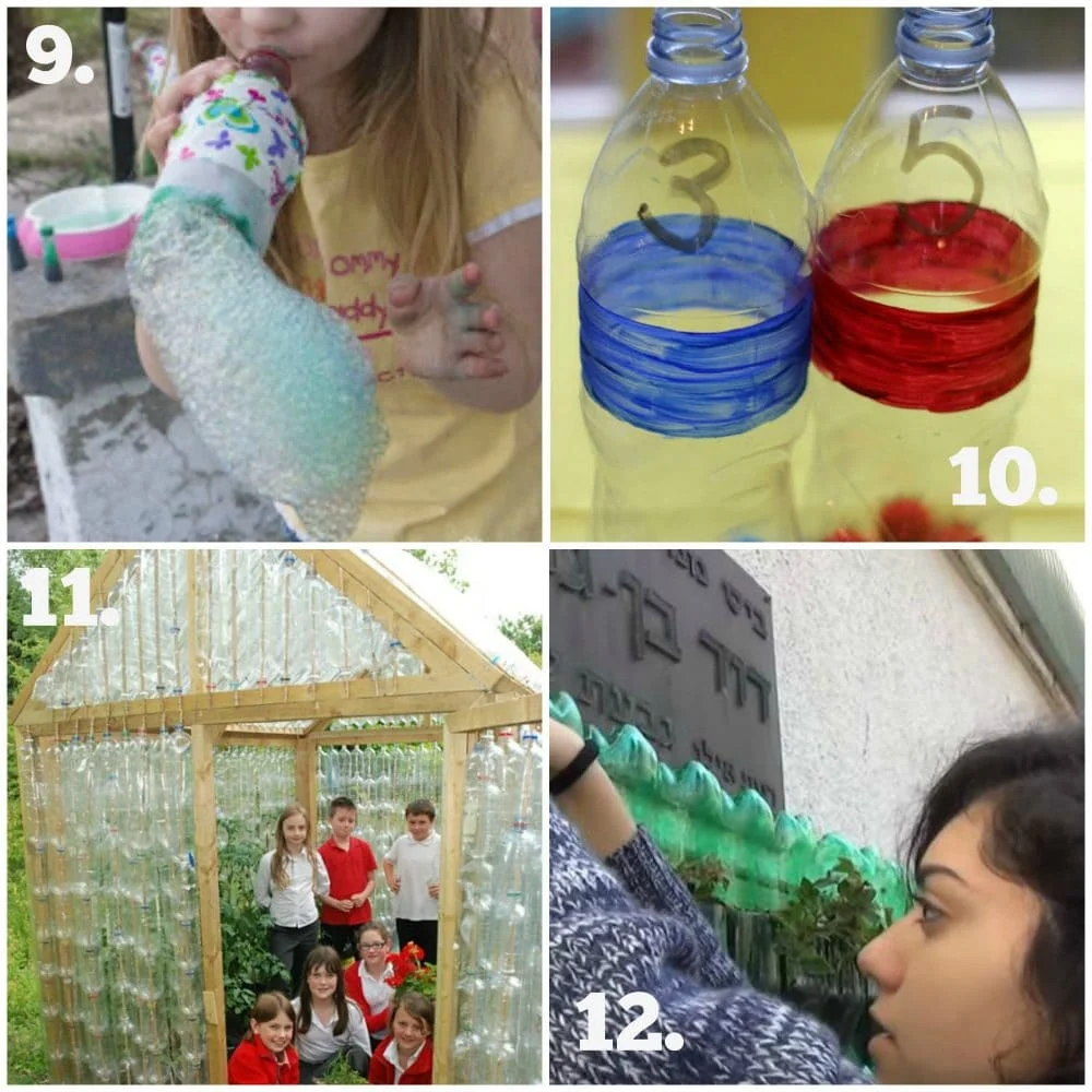 10 CREATIVE ways to Recycle Plastic Bottles
