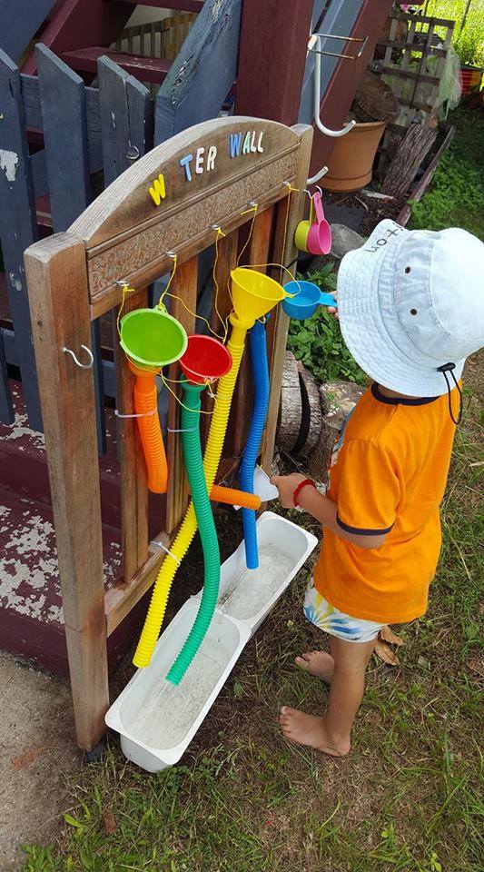 sensory outdoor play