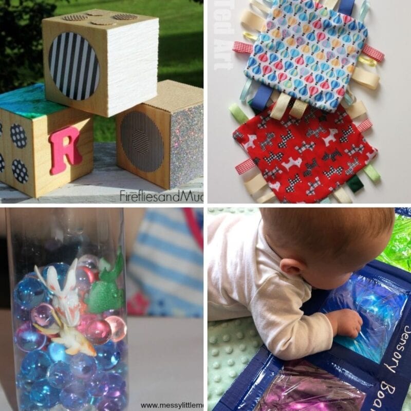 How to make your own easy sensory play toys for early learning.