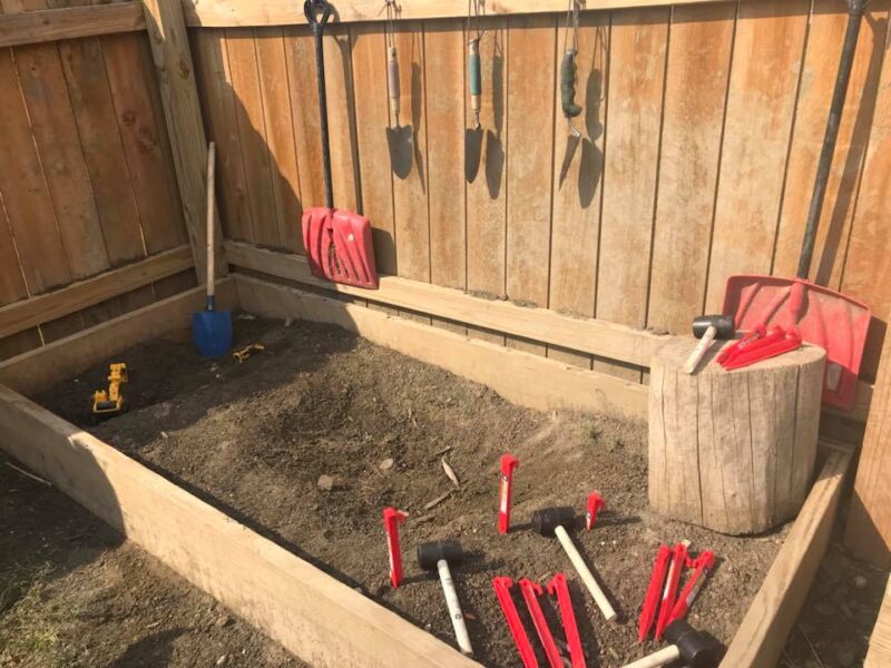 Simple Sand Mud Kitchen And Digging Play Spaces For Children