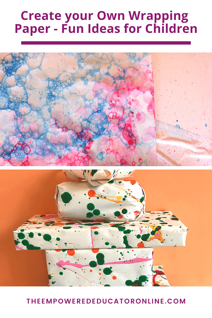 Three Fun Wrapping Paper Crafts