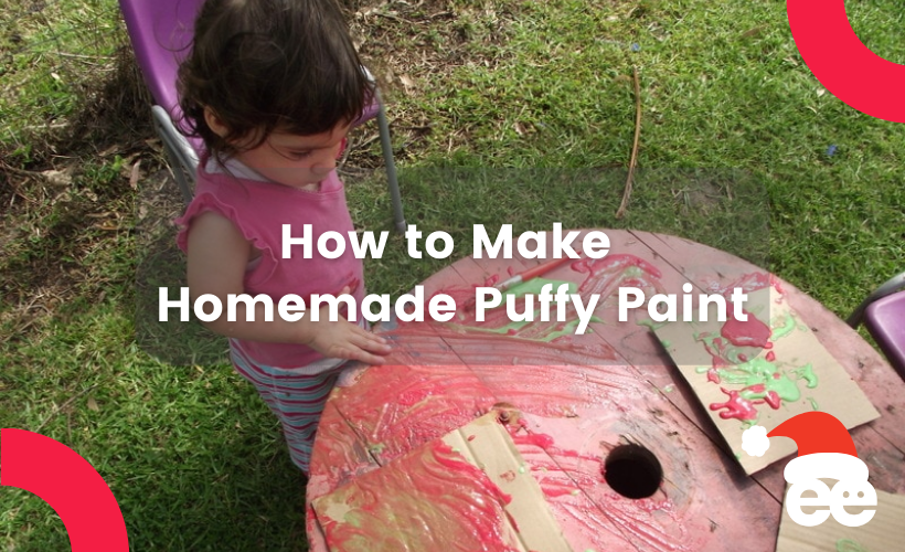 How to Make Puffy Paint: Easy Recipe for Kids - Happy Toddler Playtime
